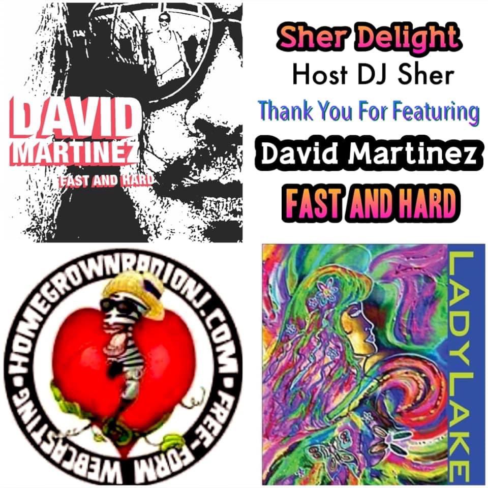 LadyLakeMusic's tweet photo. 🌈💯🎶🌞 #ThankYou #DJ @sherwestonstec host of #SherDelight on @HGRNJ #indie #radio 🎶 https://t.co/lzDxy2NIwt for airing “the song of the summer” #FastAndHard by @davidmartinezmu #TX #rock @LadyLakeMusic • #supportindiemusic #RT https://t.co/r5E0WKdAUV