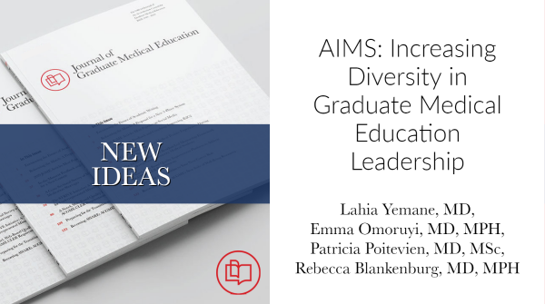 JournalofGME's tweet photo. Advancing Inclusiveness in Medical Education Scholars (AIMS) provides professional development &amp; mentorship to UIM residents to expose them to careers in #MedEd and mentorship earlier in their training to increase the diversity of MedEd leadership https://t.co/Z7cLDzAOGi https://t.co/cPD13NXLto