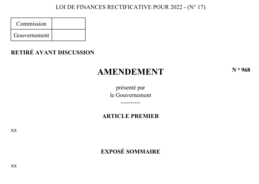 Amendement gouvernemental sous x
assemblee-nationale.fr/dyn/16/amendem… #directAN #PLFR