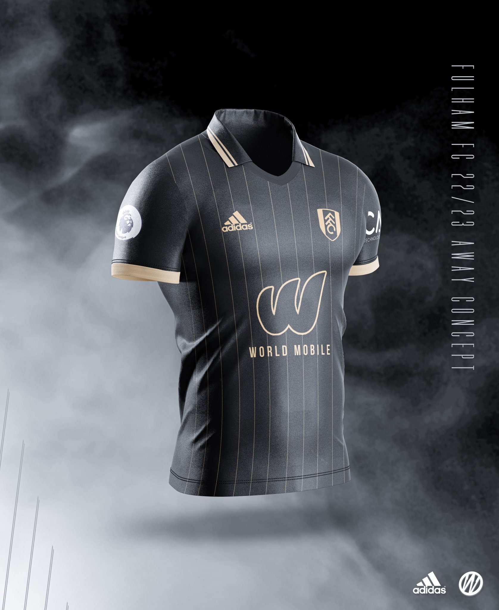 HW Graphics on X: Fulham Fc Away Concept Designed Kit 22/23