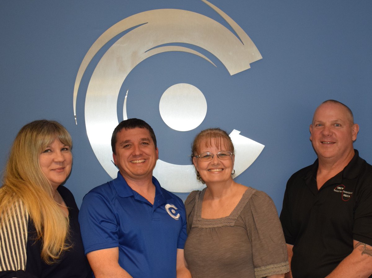 Congratulations to our full-time employees who celebrated twenty years with C-TEC this year.  
Matthew Darrah, Science Instructor 
Lin Funk, Administrative Assistant 
Greg King, Electrical Trades Instructor 
Kathy Owens, Administrative Assistant
Congratulations on two decades!