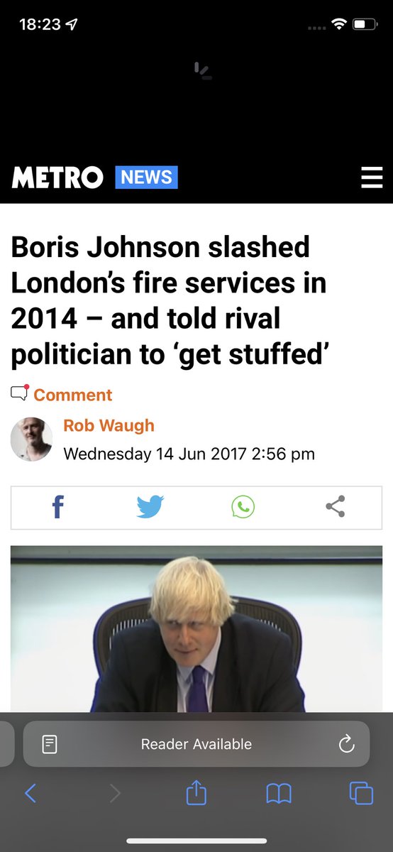BristolGJ's tweet photo. @BorisJohnson @LondonFire This you, @BorisJohnson ?

Cuts have consequences.

https://t.co/ye1gXwVKgn 

#londonfires #c4news #bbcnews #skynews #londonfirebrigade #fires #fireservice #wildfire #wildfires #cutshaveconsequences https://t.co/XZ2dgcce2v