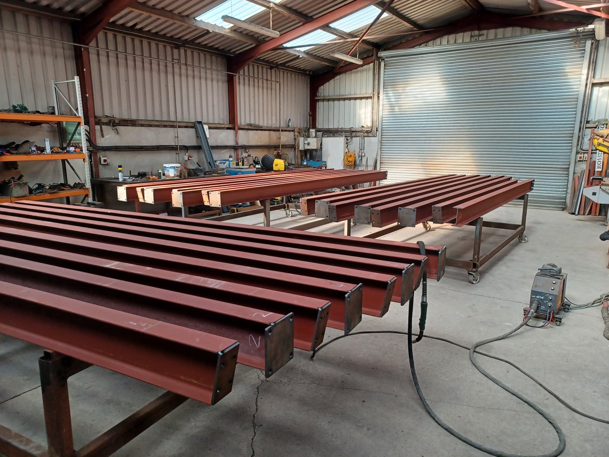 steelyman10's tweet photo. A few jobs going on this week #rossdrumengineering #cecertified #structuralsteel #farmbuildings #grantspec #steelwork https://t.co/2v70ufkSaT