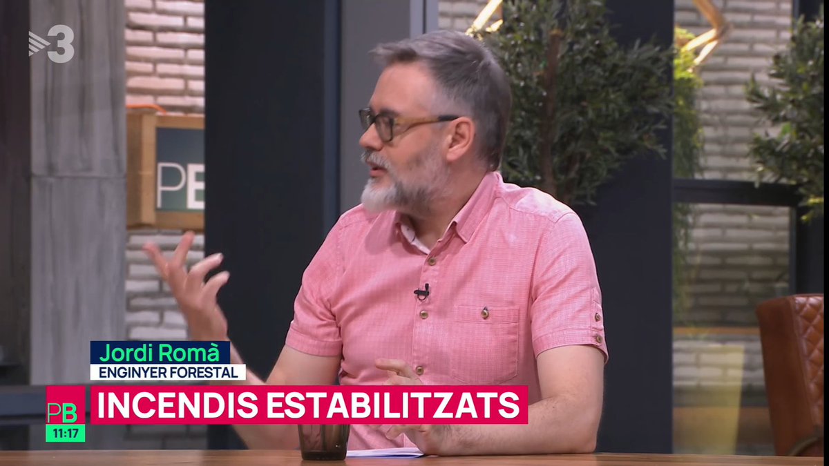 Aquest matí ha participat al <a href="/plantabaixatv3/">Planta baixa TV3</a> l'enginyer de forests Jordi Romà, en representació del <a href="/CEFCat/">Enginyeria de Forests a Catalunya</a>, sobre l'actualitat dels #IIFF . Ho podeu veure al vídeo del programa:
ccma.cat/tv3/alacarta/p…