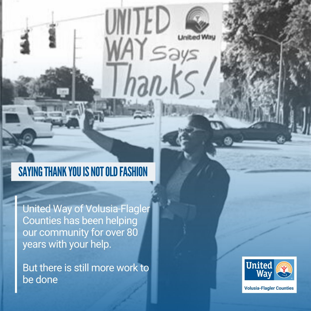 yourunitedway's tweet photo. -THANK YOU-
United Way of Volusia-Flagler Counties wants to Thank our donors and volunteers for all they do! We are excited as we head to the future but never forgetting our past!
#TagbackTuesday #20yearsago https://t.co/bHJhk6NaPV