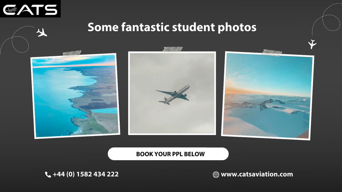 Some brilliant photos taken by one of our students.
Send us an email at info@catsaviation.com to find out more!
catsaviation.com