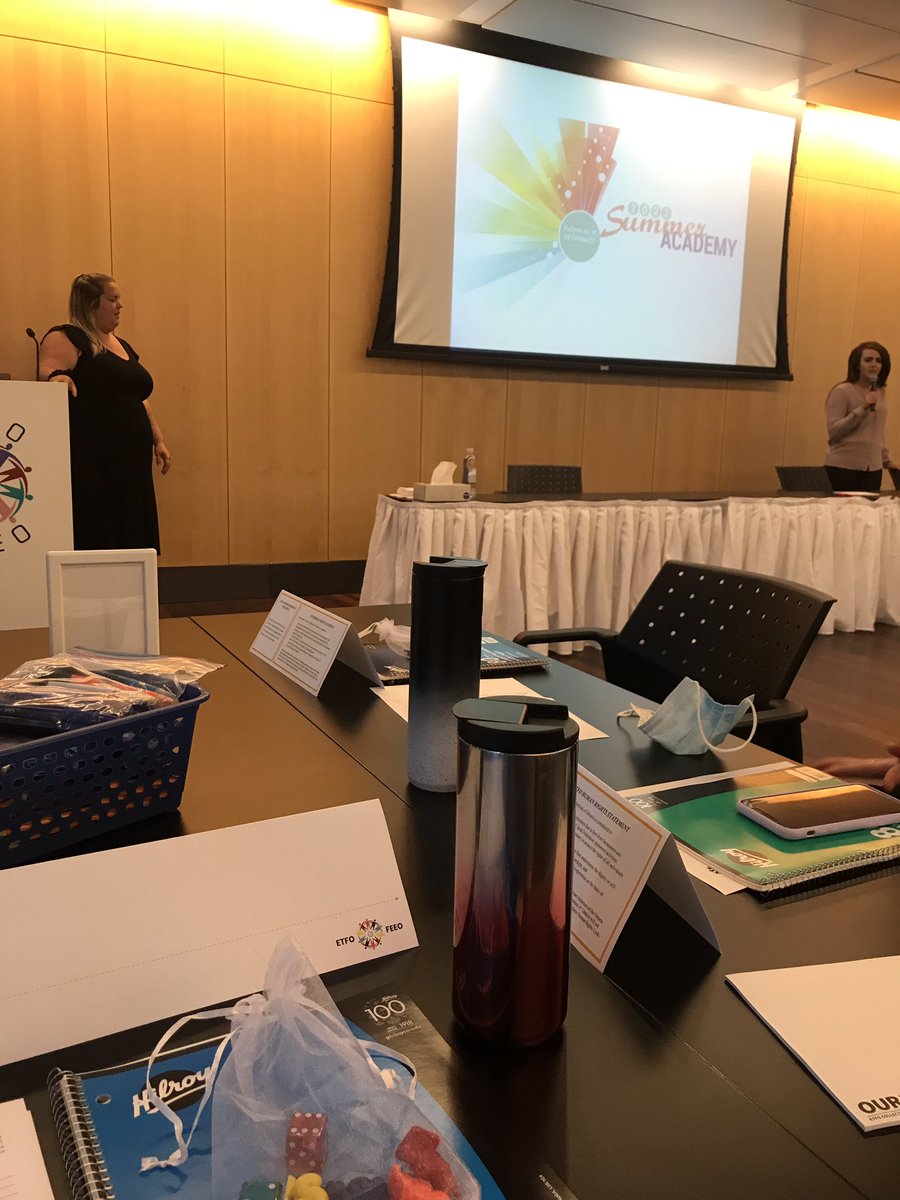 Let’s get it started in here! 🎶 
Ready to learn with <a href="/TracyPick/">Tracy Sims</a> &amp; <a href="/CherylEmrich/">Cheryl Yoworski</a> <a href="/ETFOeducators/">Elementary Educators</a> #Etfosa22