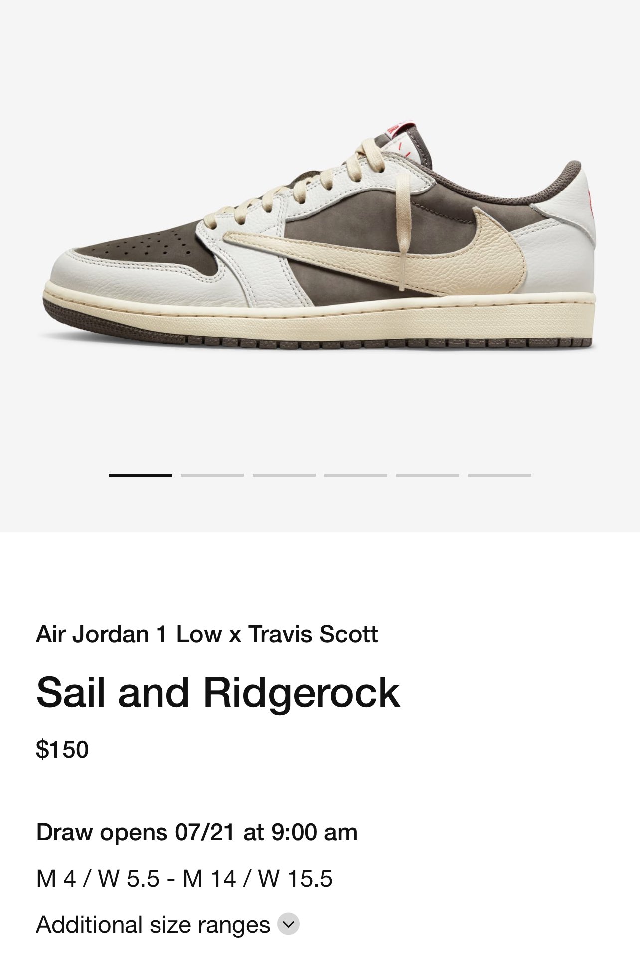 Air Jordan 1 Low x Travis Scott Sail and Ridgerock: Another Great Release