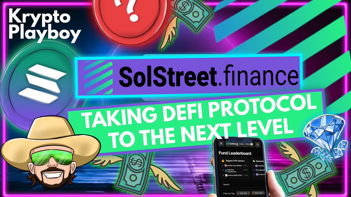KryptoPlayboy's tweet photo. 🚨 Tune in to the latest video on @SolStreetFin. Hear what the team had to say 🗣

Click the link below 👇🏼

https://t.co/UXComQoIXR https://t.co/WlkJLOPaDT