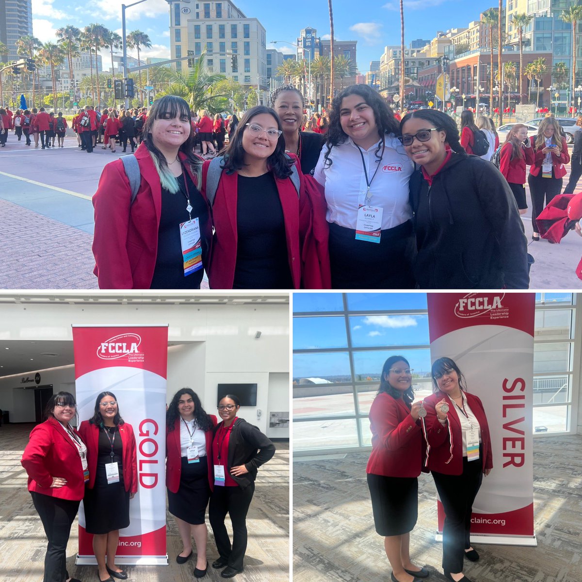 These ladies are gold to us!! Lyz &amp; Adamaris brought home the Silver at <a href="/NationalFCCLA/">National FCCLA®</a> with the support of their other members. We had an awesome leadership experience in San Diego 🏖 #fcclanlc <a href="/mrshchandler/">Mrs H.</a> <a href="/CTECUSD/">CTE CUSD</a> <a href="/arizonafccla/">Arizona FCCLA</a>