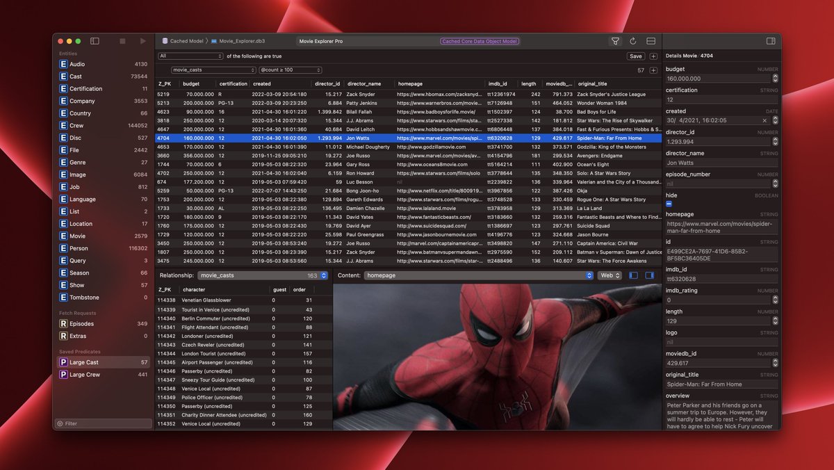 elemanssoftware's tweet photo. Core Data Lab 2.1 is now available in the Mac App Store, with new @count filters that can be used with one-to-many relationships in the Predicate editor, a handy filter result counter, a new Preferences tab page, and more!

Detailed change log: https://t.co/iN4k0bTInN https://t.co/sk9EOb97Vh