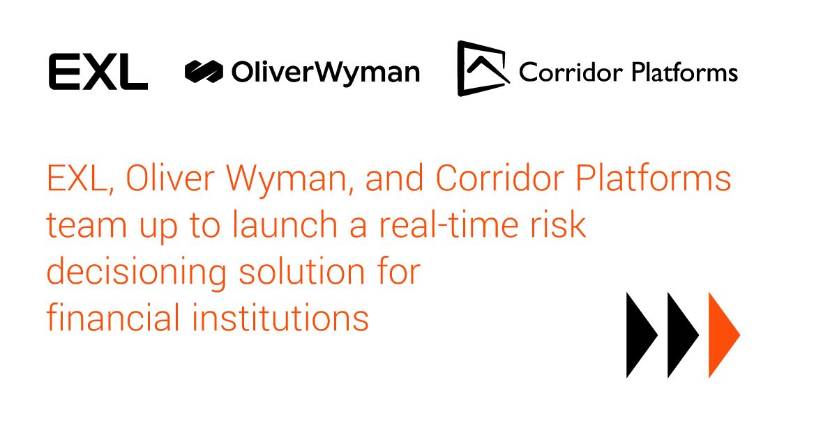 EXL (@exl_service) on Twitter photo EXL, <a href="/OliverWyman/">Oliver Wyman</a> and Corridor Platforms have joined forces to develop a credit risk decisioning-as-a-service solution for community banks and credit unions. Read the announcement: bit.ly/3aL8slm
#DriveYourBusinessForward #Collaboration EXL, <a href="/OliverWyman/">Oliver Wyman</a> and Corridor Platforms have joined forces to develop a credit risk decisioning-as-a-service solution for community banks and credit unions. Read the announcement: bit.ly/3aL8slm
#DriveYourBusinessForward #Collaboration