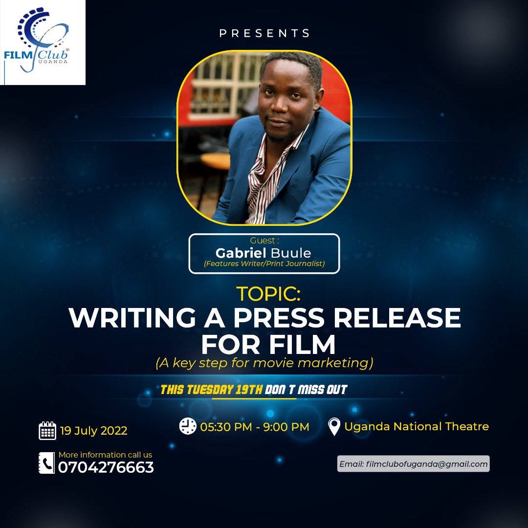 Jachwich Modesta May (@jachwich) on Twitter photo <a href="/GabrielBuule/">Mutabani wa Nanziri</a> is one of the outspoken girl child activists in Uganda ๐บ๐ฌ and Iโm glad to have crossed paths with him in this Art Industry. Today at #FilmClub Session, He will be taking on the topic โWRITING A PRESS RELEASE FOR FILM๐ฅ. Have a date with him today at <a href="/UNCC16/">uncc</a> . <a href="/GabrielBuule/">Mutabani wa Nanziri</a> is one of the outspoken girl child activists in Uganda ๐บ๐ฌ and Iโm glad to have crossed paths with him in this Art Industry. Today at #FilmClub Session, He will be taking on the topic โWRITING A PRESS RELEASE FOR FILM๐ฅ. Have a date with him today at <a href="/UNCC16/">uncc</a> .