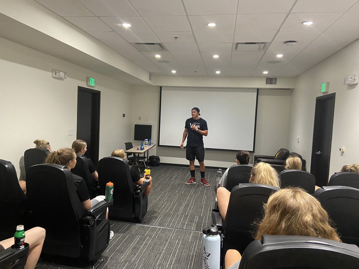 Big thanks to the University of Wyoming Women’s Basketball Team (<a href="/wyo_wbb/">Wyoming Cowgirl Basketball</a>) and <a href="/RyanLarsen/">Ryan Larsen</a> for having our own <a href="/AustinByler14/">Austin Byler</a> come speak with them yesterday!

Such an honor. Amazing conversations about finding your identity outside of sports and being true to your authentic self!