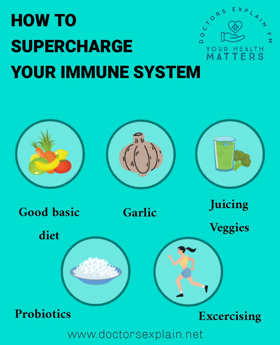DocsExplainFM's tweet photo. What are the signs of a strong immune system?
✓You are following a healthy diet.
✓You have good gut health.
✓You like to drink water.
✓You recover well from colds and flu.
✓You sleep soundly.
✓You're up for a laugh!
#boostingimmunity #strongimmunity https://t.co/spTQA7lo74