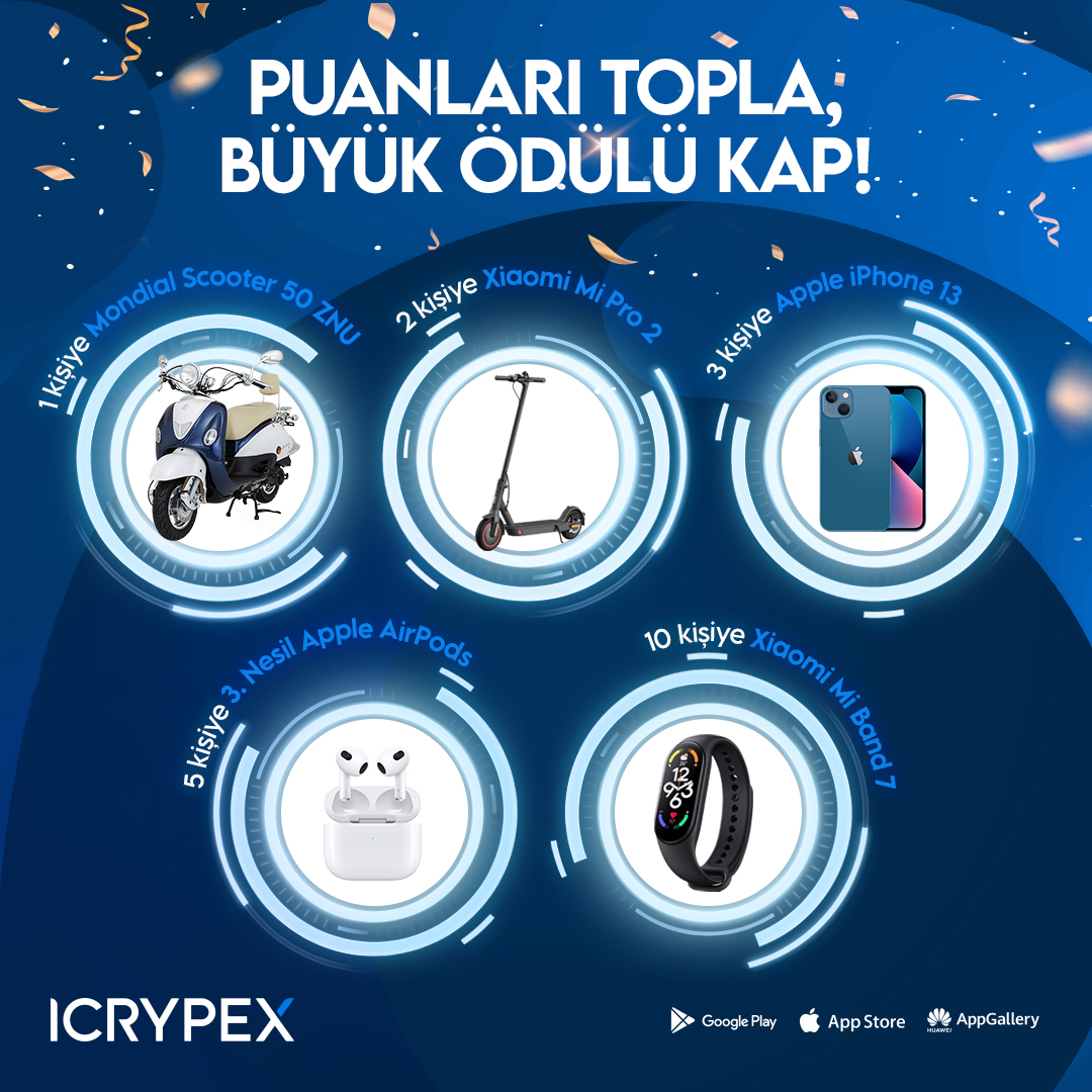 ICRYPEX ile Puanları Topla Büyük Ödülü Kazan!🎁

Aşağıdaki linke tıkla, görevleri tamamla ve çeşitli ödüller kazan 👇🏽

🌟giv.gg/BfNHkm

Unutma! Her görev seni kazanmaya daha çok yaklaştırıyor!😎