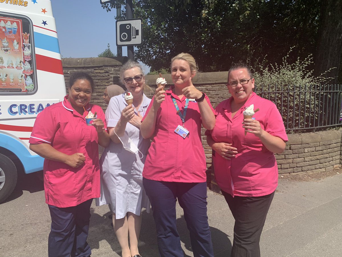 Thank you <a href="/SheffChildrens/">Sheffield Children's</a> for the much welcome ice creams. My wonderful team and I appreciate the kindness 🥵🍦🍦🍦🍦🍦🍦#greatplacetowork #thinkpinkforsafeguarding         #safeguardingteam.          #lovemyjob 🥳