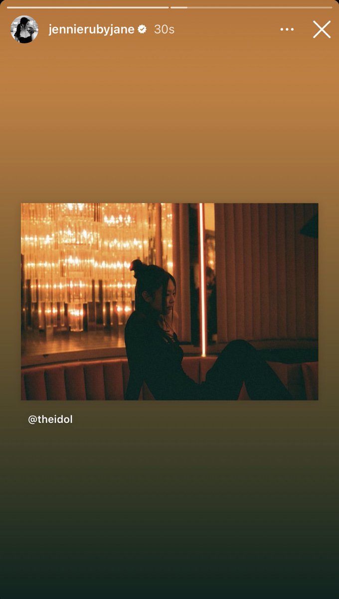 tjruby_'s tweet image. น้องมารีโพสต์สตอรี่ของ HBO Max และ The Idol 🤍 #JENNIE