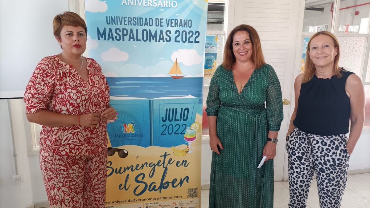 maspalomas24h's tweet photo. Minerva Alonso: “El programa ‘Gran Canaria Moda Cálida’ se ha convertido en una seña de identidad de nuestra isla” #GCModaCalida #UniversidadVeranoMaspalomas #GranCanaria
https://t.co/U3alwkLYQM https://t.co/EBDohsTTst