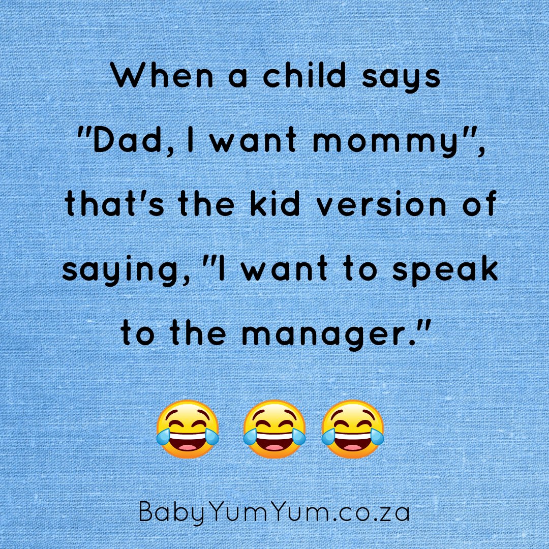 BabyYumYumSA's tweet photo. Yup, this 👇👇👇

#Parenting #ParentingMemes #Fatherhood #Motherhood #DadLife #MomLife #LifeOfAMom https://t.co/DC8fKyzGYM