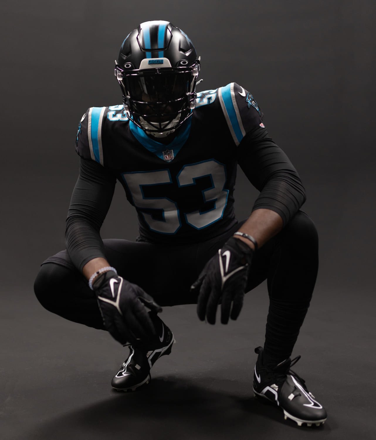 Carolina panthers top black jersey