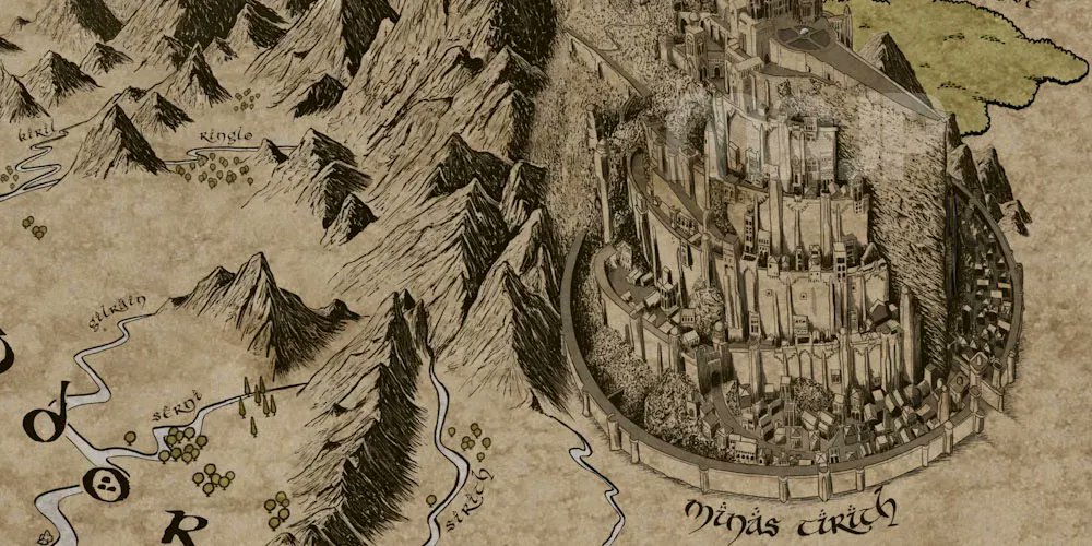 MajpCrafts's tweet photo. This #minastirith piece took me most of the time, but it is amazing addition to the map. https://t.co/4pWYl1XqLE
