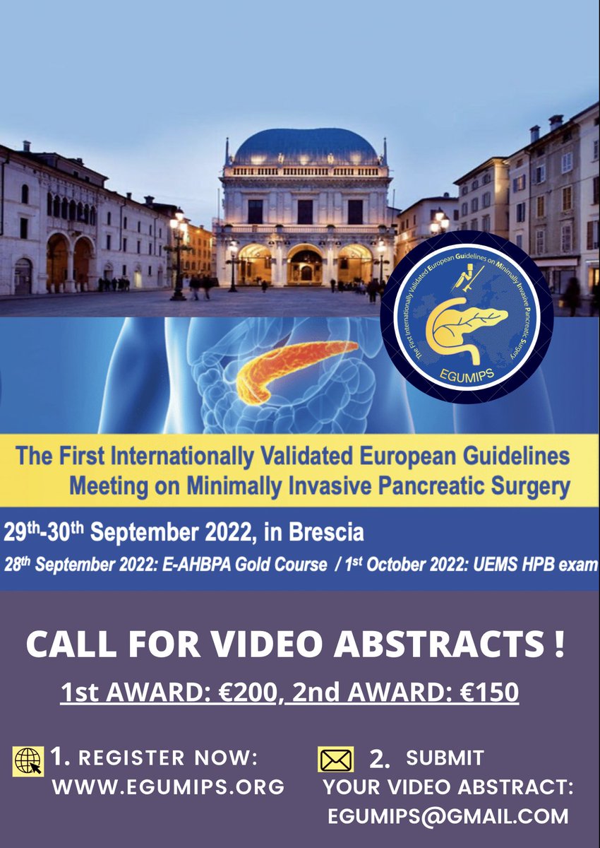 💥Excited for the EGUMIPS meeting 29-30 September under the lead of <a href="/Abuhilal9Abu/">Mohamed Abu Hilal</a>!💥 Register now to attend the development of new MIPS guidelines, interesting lectures and a Gala Dinner in the beautiful Museo Mille Miglia: egumips.org/registration.h… ✍️ <a href="/IHPBA/">IHPBA</a> <a href="/EAHPBA/">E-AHPBA</a> <a href="/e_mips/">E-MIPS</a>