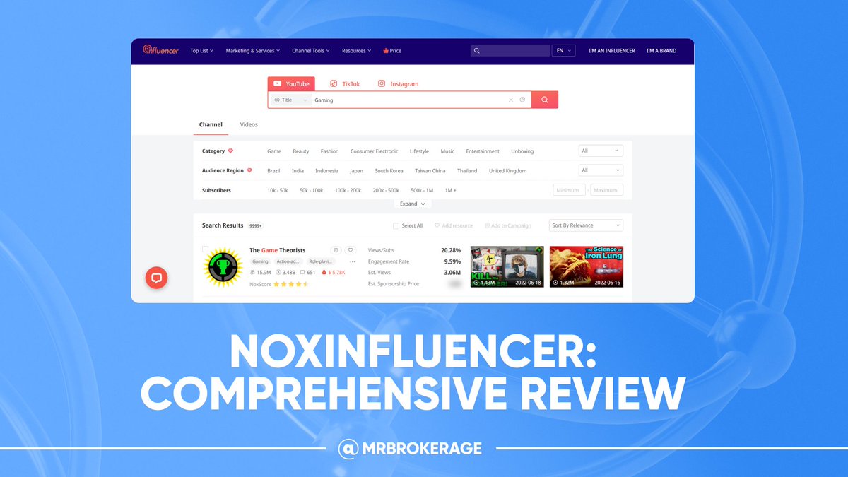 Let's start with <a href="/NoxInfluencer/">NoxInfluencer</a>

#Marketing software boasting 20 million creators.

Featuring:
 
#Influencer discovery and outreach, Influencer relationship #management, campaign running, and social media #analytics.

Supported #Social Media: 

💠TikTok
💠 Instagram
💠 Youtube