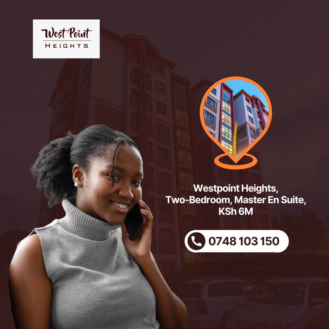 WestpointHeight's tweet photo. Looking For A Two-Bedroom Apartment?

Let's Have A Chat On WhatsApp or give us a call! #realestate #propertyforsale

📞 0748 103 150
🌐https://t.co/1ChQqhkEhF https://t.co/aEDiLn9l76