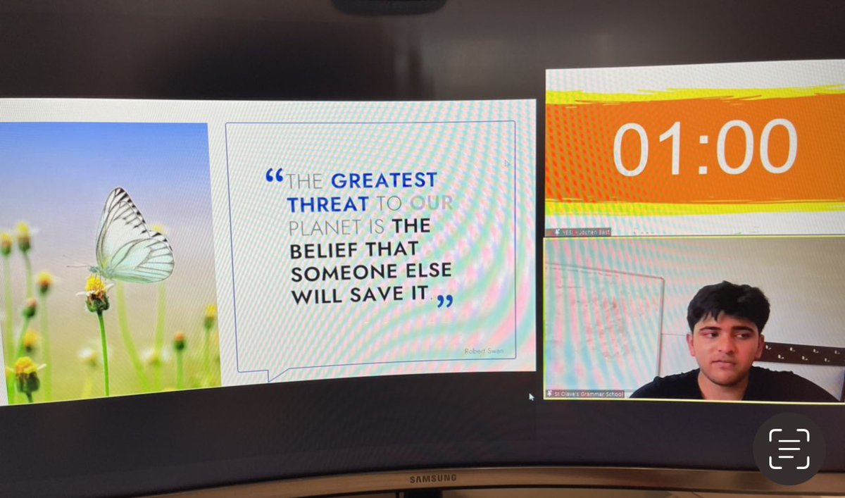 DiscoverEcon's tweet photo. Itโs decision time! After hearing some great final pitches from @saintolaves @SheffieldHigh @Tiffin_School & @AGSFounded1598 the teams are now deliberating on each otherโs presentations ๐
Stay tuned for the winners announcement soon ๐
#TheFinalCountdown #yesukfinal #yessummit https://t.co/sSGn70tpWx