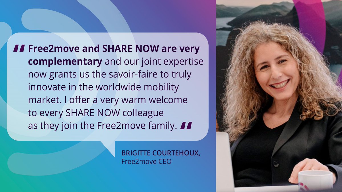 Stellantis's tweet photo. Welcome to #Stellantis, @ShareNow_global! With the acquisition announced yesterday, @Free2Move becomes a #mobility world leader, increasing its family and expertise in order to truly #innovate the global market. 
➡️ https://t.co/xziiQ6zSeX #ShareTheMove https://t.co/olLWkDHGS2