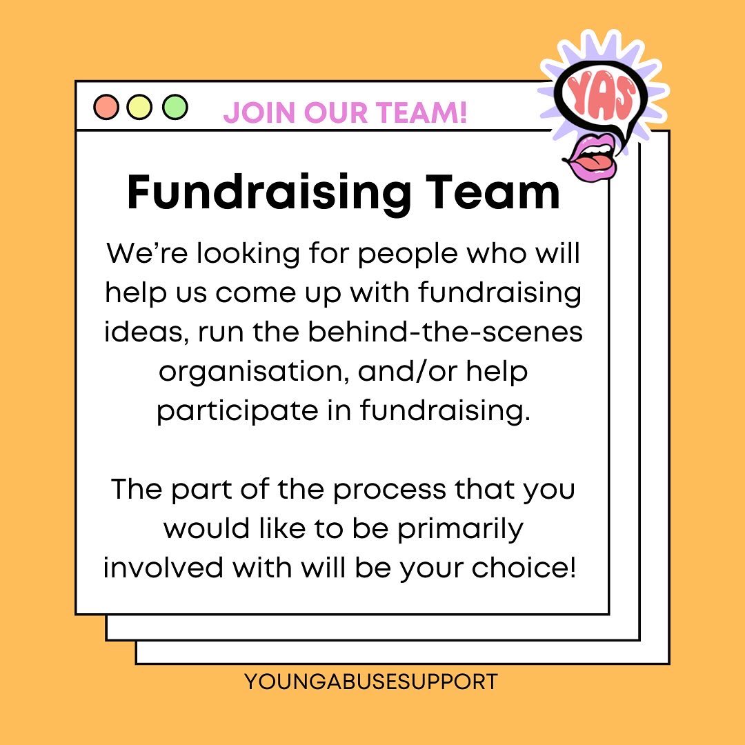 YASSupport's tweet photo. Hello! We are pleased to announce that we are recruiting for more volunteers to join our team!

Young Abuse Support is a survivor-led charity that is passionate about raising awareness of domestic abuse within young relationships and supporting victims in their time of need. https://t.co/K8oXCjm0BE