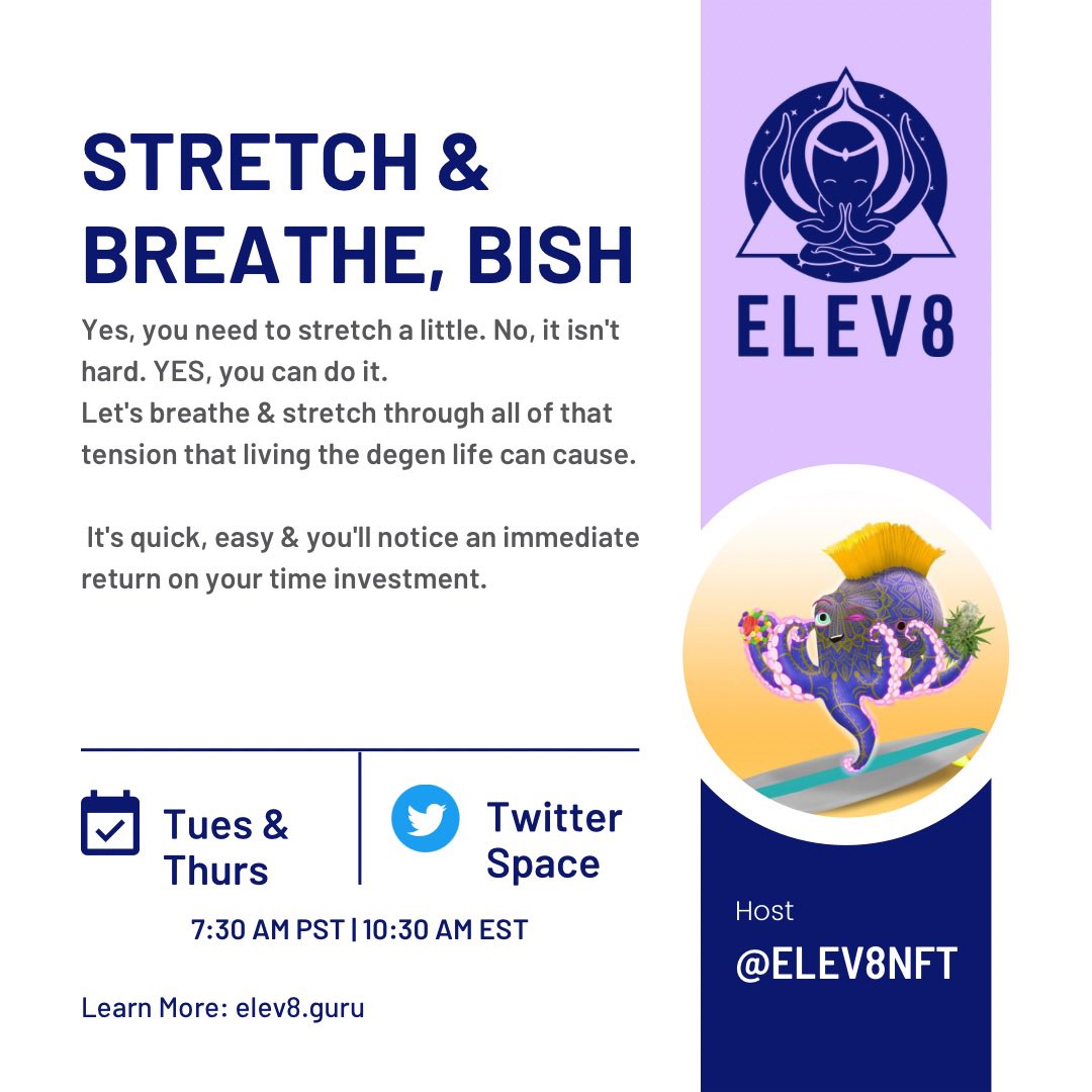 Elev8🐙Lifestyle🐙Wellness🐙NFT tweet media