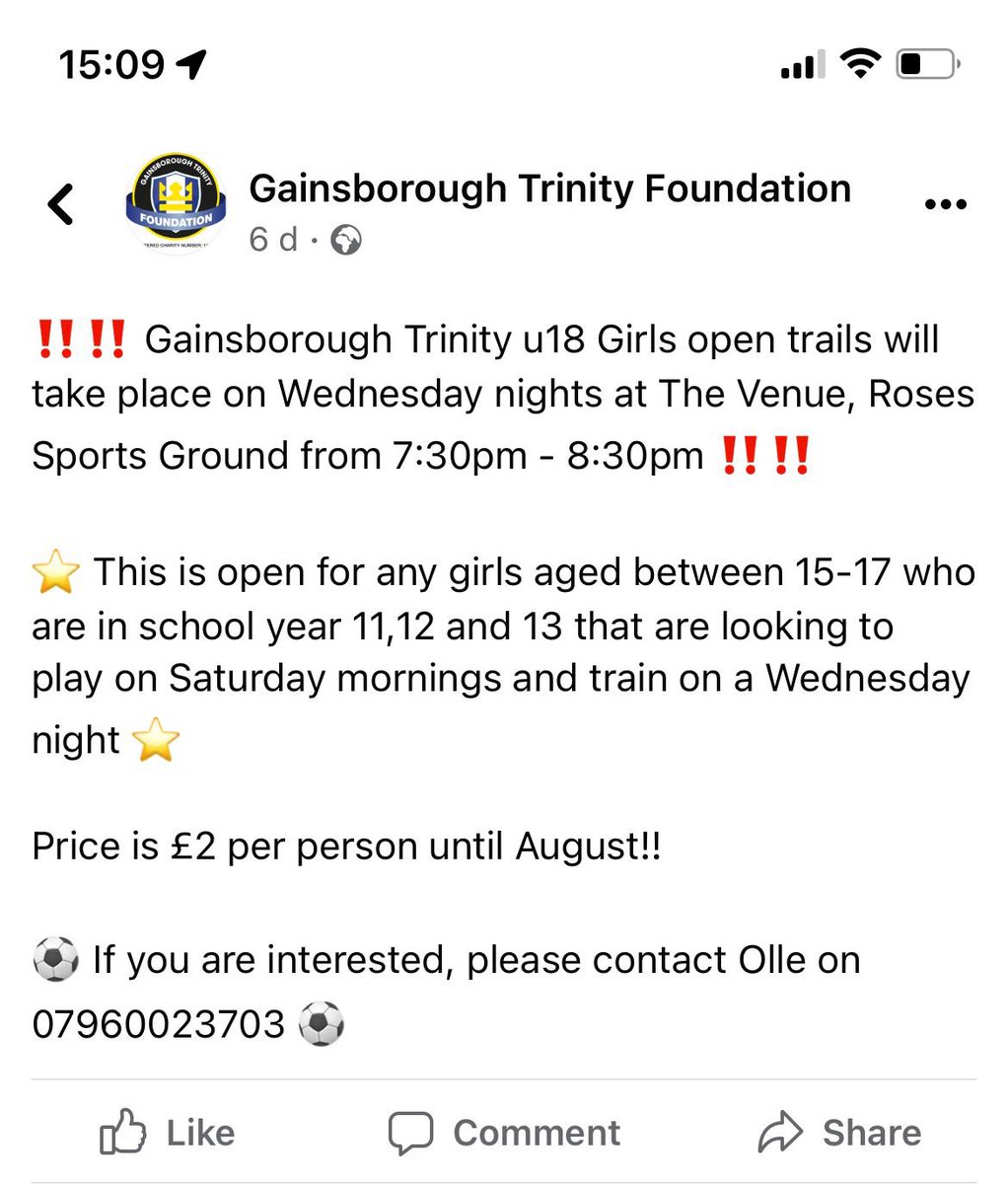 Gainsborough Trinity U18’s tweet media