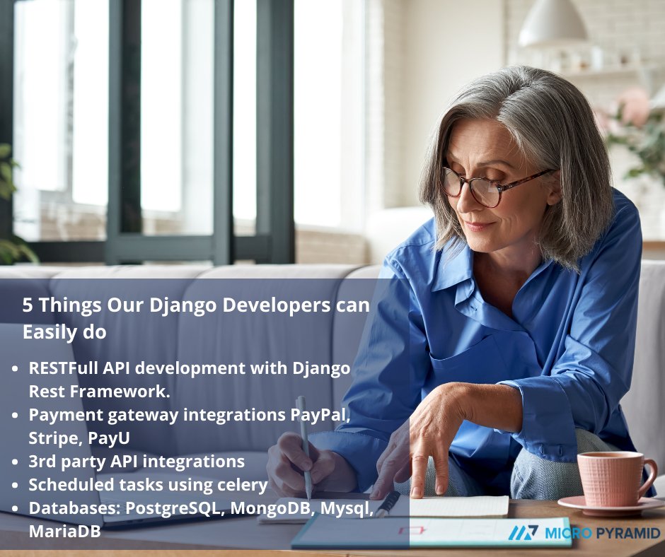 MicroPyramid's tweet image. Micropyramid's DJANGO DEVELOPMENT SERVICES
Get more details at micropyramid.com/django-develop…
#djangodeveloper #djangodevelopment #softwaredevelopement #coding #codinglife #programming #softwaredeveloper #codingsoftware #technology #computerprogramming #software #SoftwareDeveloper
