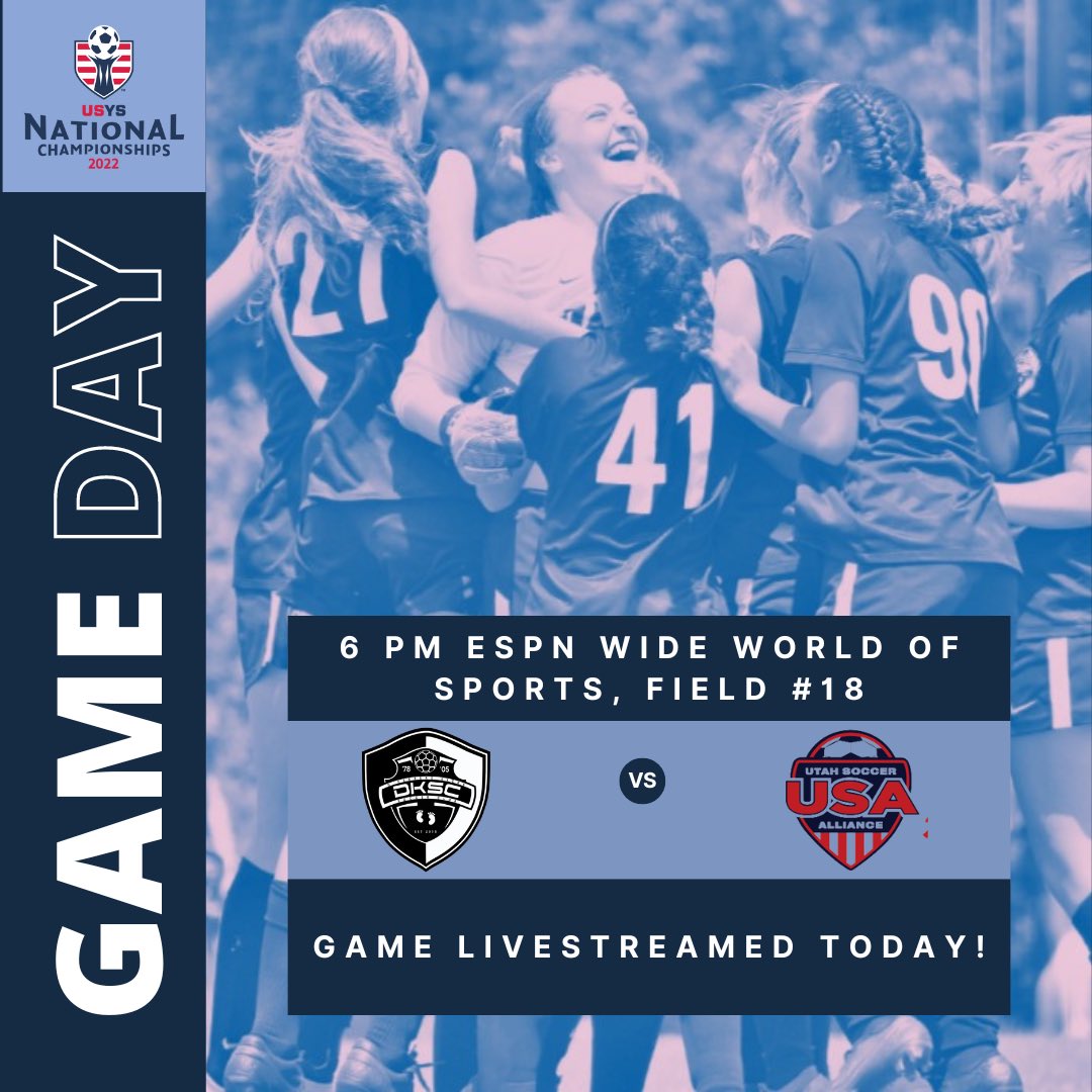04Dksc's tweet photo. It’s GAME DAY!  Come check us out in person or watch us live online at this link - https://t.co/B8Iorjz90p
@DKSC_official @usyscups @TheSoccerWire 
#ForItAll https://t.co/4LADfKOgTE