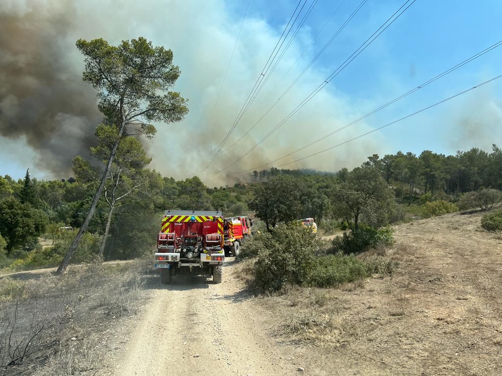 sdis01's tweet photo. Le #GIFF01 intégré à la colonne #SERA1 a été engagé hier après-midi jusqu'au milieu de la nuit sur le🔥du #massif de la #Montagnette sur #Graveson. Feu fixé depuis la fin de matinée mais les #SP apportent une surveillance au secteur pour éviter toute reprise. Pas de blessé. https://t.co/7rrkif6EZx