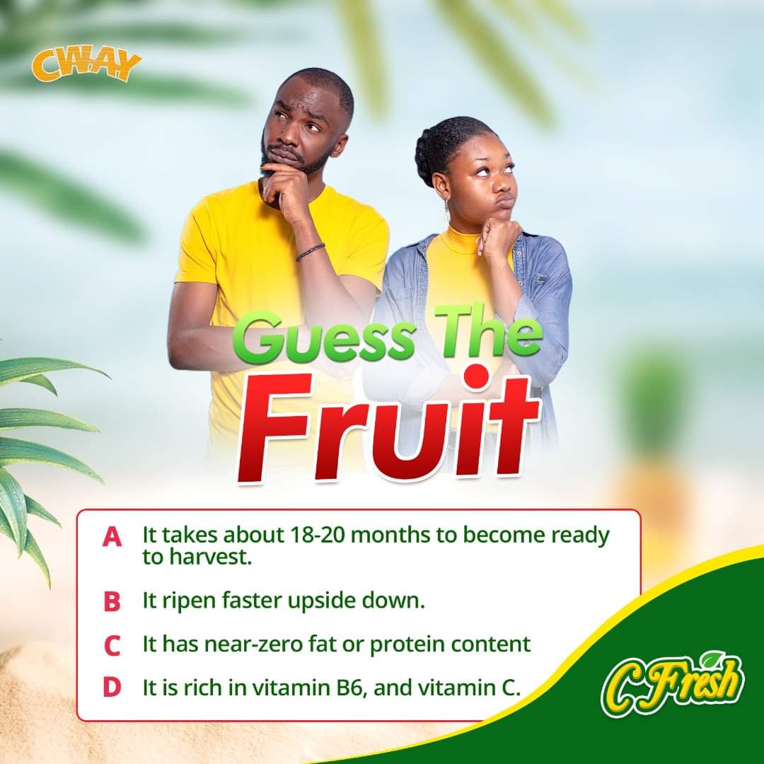 Giveawaykingwin's tweet photo. Giveaway from CFresh Juice
Guess the fruit
Hurry to their Page to participate
Good Luck π€
#SipItWithCFresh
#GuesstheFruit #CFreshJuice #FruityRefreshment #FruitDrink https://t.co/cLmBqlKgA0