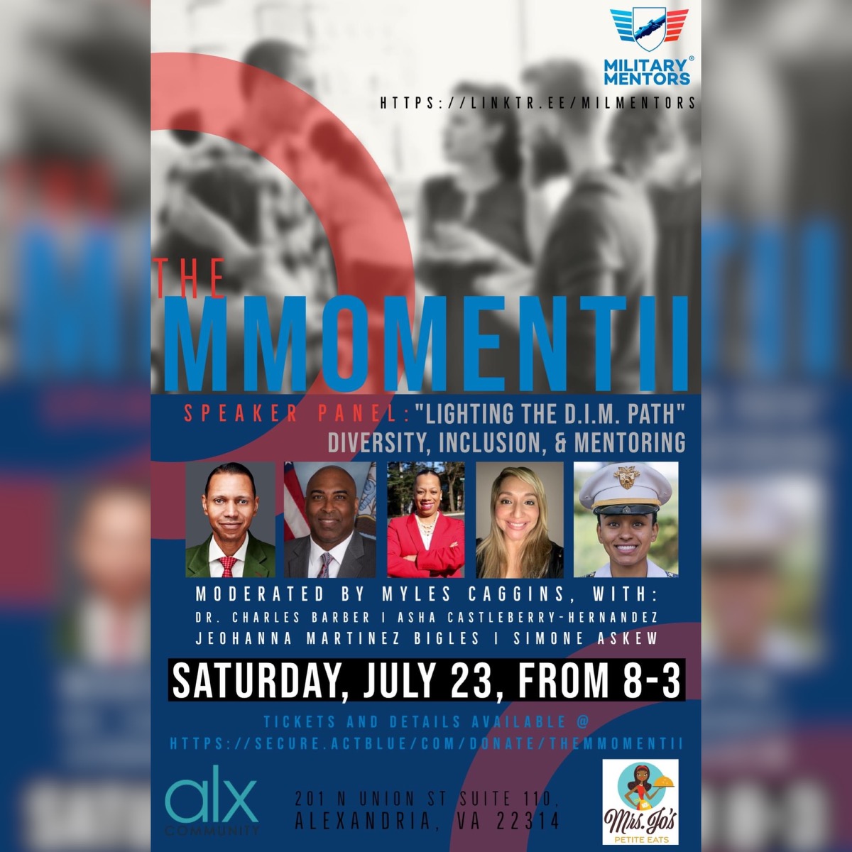 milmentors's tweet image. We are EXCITED for our diverse and distinguished Speakers for #TheMMomentII #MMII: 

Moderated by Myles Caggins &amp;amp; joined by Dr. Charles Barber, Asha Castleberry-Hernandez, Jeohanna Martinez Bigles, and Simone Askew

Secure your seat TODAY!!!
bit.ly/TheMMomentII

🔄 🎓 ⬆️