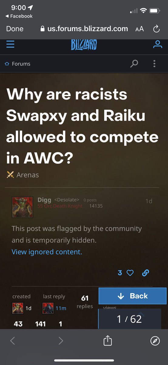 ShdwHntrClub's tweet photo. -sigh- 
I get WoW isn’t perfect. 
I get not all the players will be ‘cool’
But what good is lifting a ban on someone who is racist, instead of keeping them banned so they can learn what they did wrong…

What was the whole point of the contract they made us sign? https://t.co/b5erI75H10
