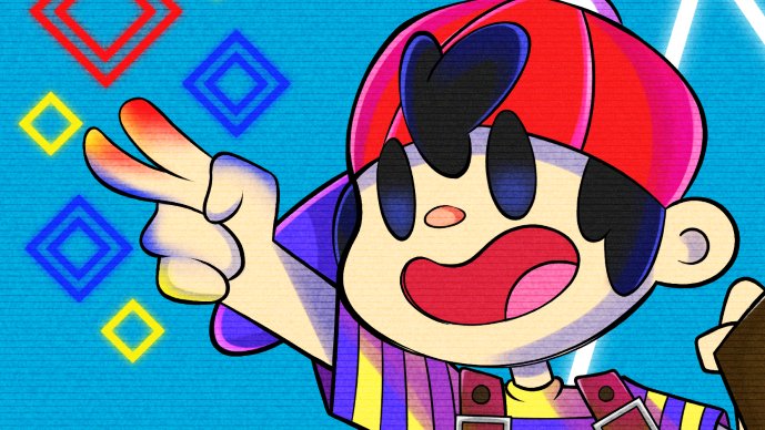 sidekickdraws's tweet photo. Smash portrait for my friend, @anthony_geno who puts the "bro" in Smash. Bros! 💙✨

#SuperSmashBrosUltimate #supersmashbros #ness #earthbound #digitalart #digitalartist #illustration https://t.co/IgM0RTv0JB