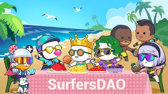 To celebrate the launch of our friends at #SerumSurfers DAO &amp; twitter @SurfersDAO we are GIVING AWAY 1 Serum Surfer NFT! 🏄
 
Follow the steps below for your chance to WIN 👇

1) Follow @SurfersDAO &amp; <a href="/mangomarkets/">Mango</a>
2) Like + RT
3) Tag 3 Friends plez