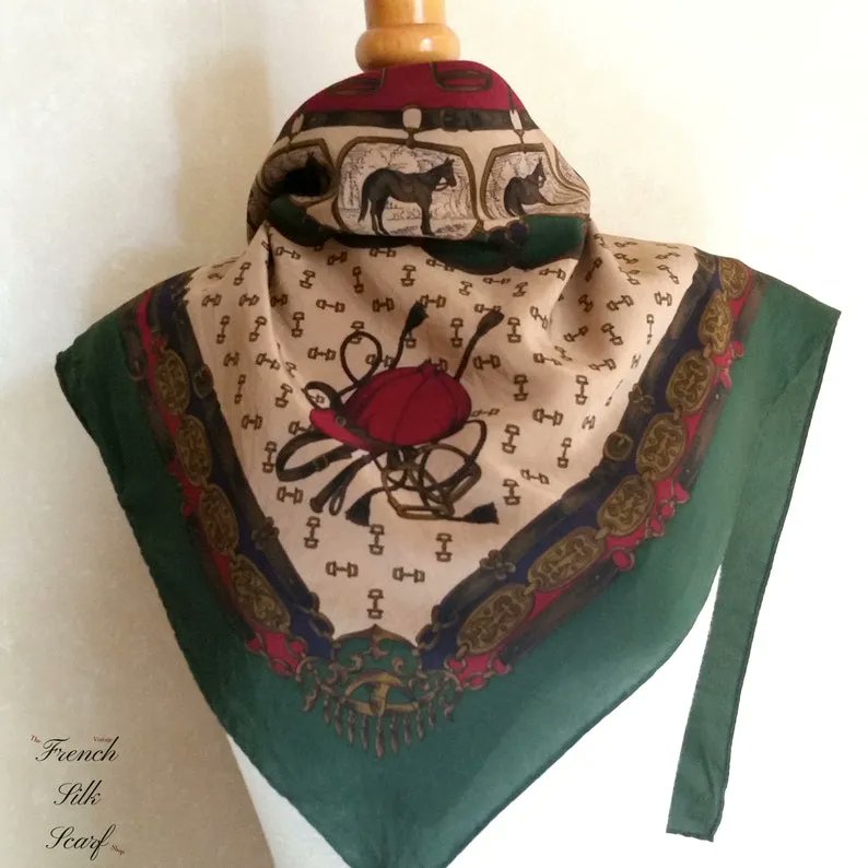 FrenchSilkScarf's tweet photo. Vintage French EQUESTRIAN SILK SCARF of Horses Dressage Hats - Etsy France https://t.co/NH7BtkqJRF #FrenchSilkScarf #vintagescarves #vintagescarf #equestrian #horselover #equestriandesign #horses #horseriding #dressage #traditional #traditionalstyle #horsejumping #vintagestyle https://t.co/PO8tqtaWLd