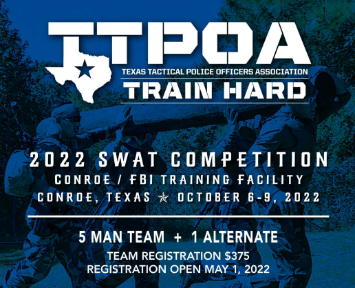 NTOAHQ's tweet photo. Texas Tactical Police Officers Association @ttpoa is hosting a SWAT Competition Oct. 6-9, 2022 in Conroe, TX.
Learn more... https://t.co/GDd2M3A6z7
#ttpoa #swatcompetition #trainhard #swatteam https://t.co/zIF1ejqpBk