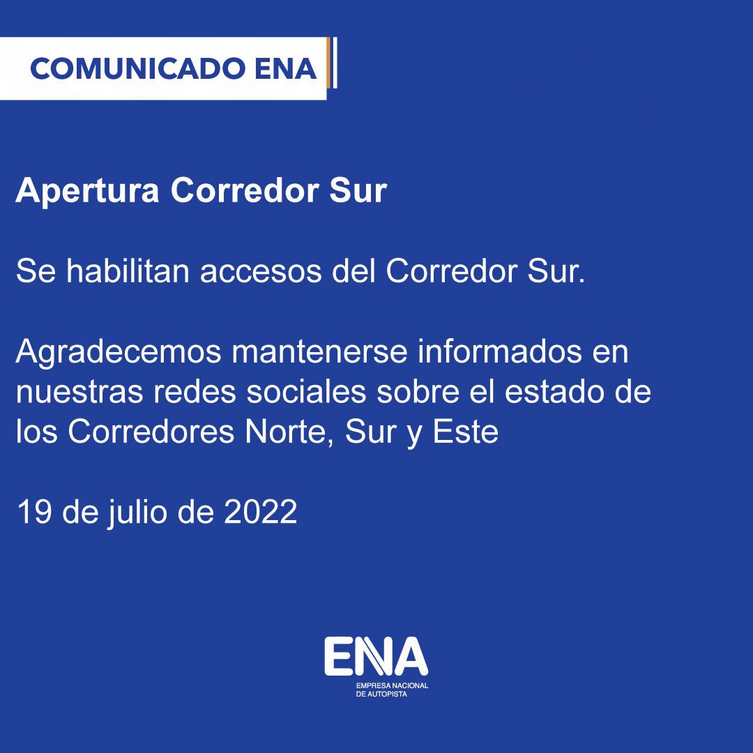 ENACorredoresPA's tweet photo. #ENAINFORMA CUANDO SON LAS 9:04am https://t.co/evLohUUWdI