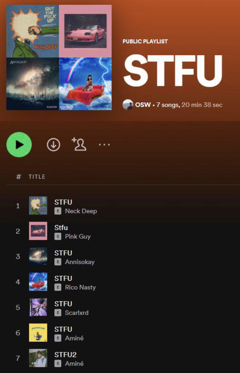 Weird Spotify Playlists on Twitter: "https://t.co/sZRBtlfGTh" / Twitter