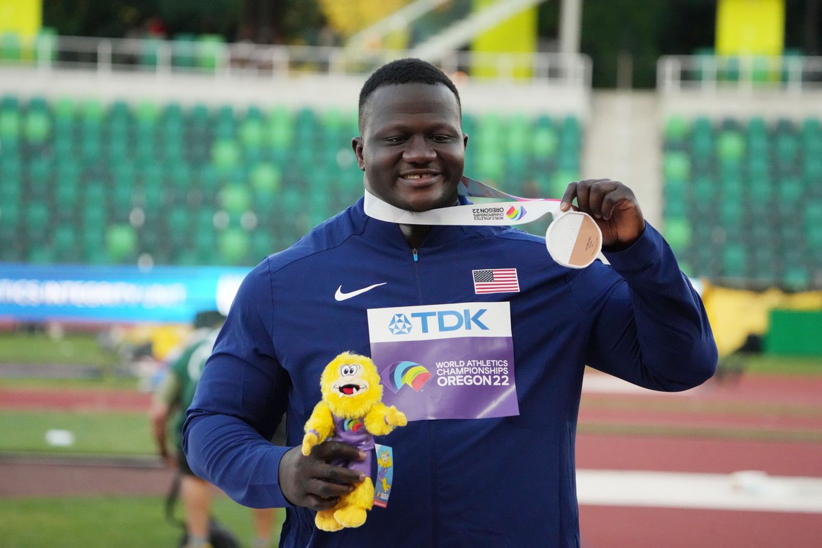 So proud of Josh Awotunde and his performance at the World Championships in Oregon!! 

#Gamecocks | #WCHOregon22

📸 (Kirby Lee/USA Today Sports)