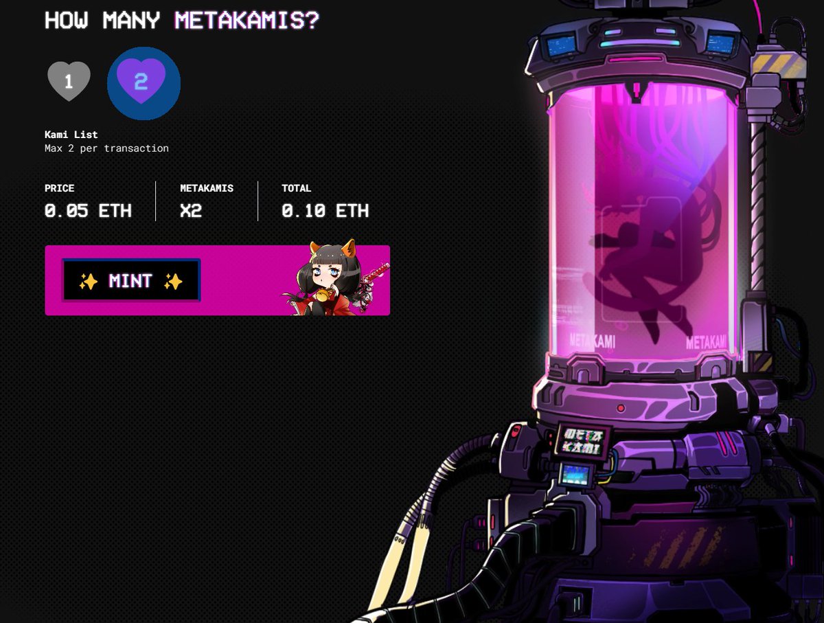 When minting <a href="/MetakamiNFT/">METAKAMI™</a> turn up the volume and enjoy the animation!

Yeee - Aloha Tuesday.