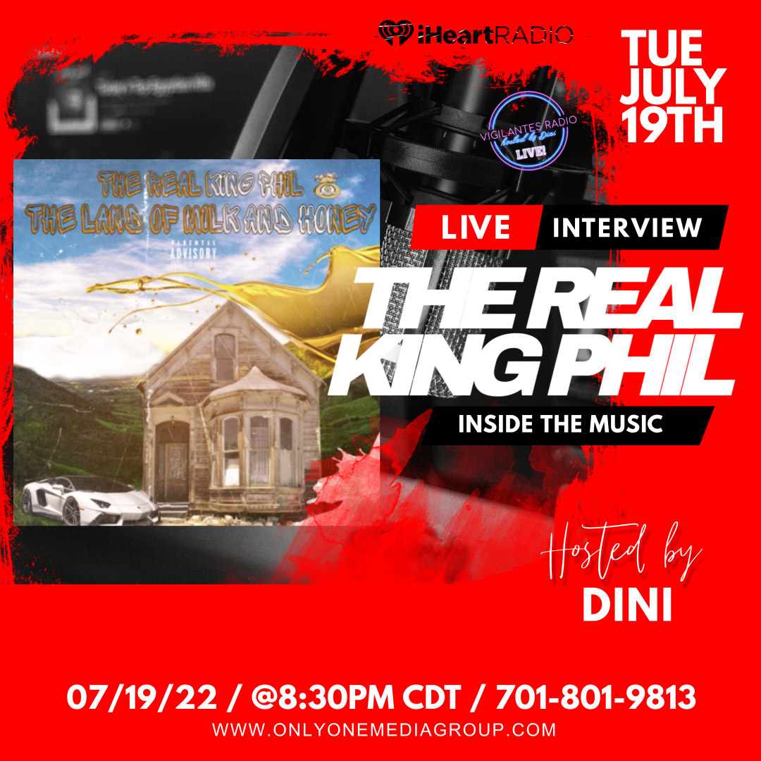 WeekOfMusic's tweet photo. VIGILANTES RADIO
Live Interview with The Real King Phil @therealkingphil
- Tuesday, July 19 at 9:30 pm EST | 8:30 pm CT | 6:30 pm PT
https://t.co/Ew8XhnZjPX
Tune In Options:
Dial: 7018019813 
https://t.co/dq1bZTA4O5
Presented by @StarlightPR1 https://t.co/mhUnFVtX9y