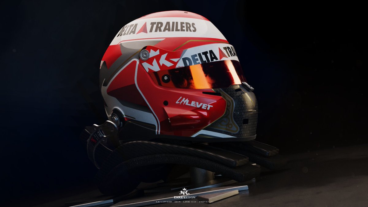 DRIVER : L.M LEVET
HELMET : <a href="/StiloOfficial/">Stilo</a>  ST5

Helmet design emerged from the Delta Trailers logo
Louis Marie wanted  hint of #romanempire soldiers in the front of this helmet.

#helmet #helmets #helmetlovers #helmethead